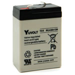 Yuasa Yuvolt Yucel Y4-6 Valve Regulated Lead Acid SLA Battery 6V 4.0Ah