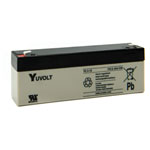 Yuasa Yuvolt Yucel Y2.3-12 Valve Regulated Lead Acid SLA Battery 12V 2.3Ah