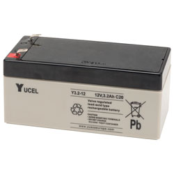 12V 12Ah rechargeable SLA (Sealed Lead Acid) battery with T2