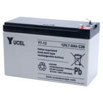 Yuasa Yucel Y7-12 Valve Regulated Lead Acid SLA Battery 12V 7.0Ah