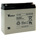 Yuasa Yuvolt Yucel Y17-12I Valve Regulated Lead Acid SLA Battery 12V 17.0Ah