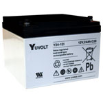 Yuasa Yuvolt Yucel Y24-12I Valve Regulated Lead Acid SLA Battery 12V 24.0Ah