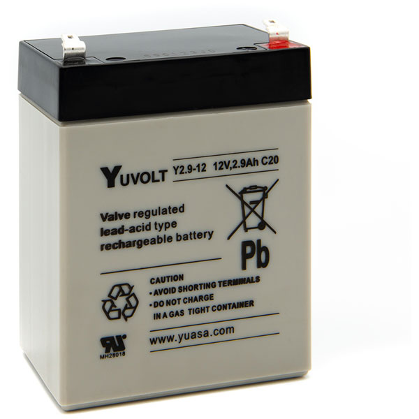 Yuasa Yuvolt Yucel Y2.9-12 Valve Regulated Lead Acid SLA Battery 1...