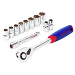 WorkPro WP202558  Socket Wrench Set 12-piece Metric Steel