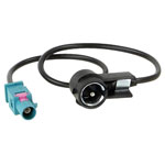 ACV 1524-02 antenna adapter black plastic 15cm suitable for various vehicles