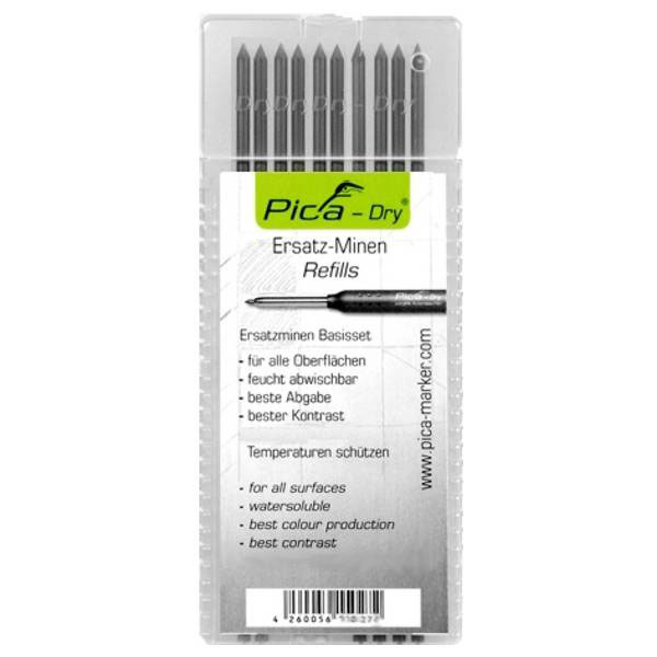 Alarm Werkzeuge 56036648 Drill hole marker spare leads Graphite 10 pcs