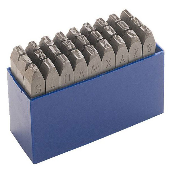 Alarm Werkzeuge 56036833 Letter stamp set Steel Durable Long-lasting