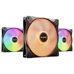 BeQuiet BL127 LIGHT WINGS LX 140mm PWM Triple-Pack PC fan Black LED lighting
