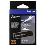 Brother STE161 Label Machine Tape Black on Clear 36mm x 8m