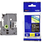 Brother TZE335 1368937 Labelling Tape Black on White Flexible 12mm 8m