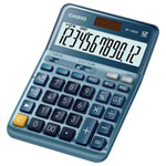 Casio DF-120EM2350239 Basic Calculator Large Display Dual Power Grey