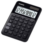 Casio MS-20UC-BK  Calculator Black 12-digit large display