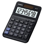 Casio MS-8F 2758059 Calculator Desktop 8-Digit Display Solar/Battery Power