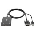 Club3D CAC-1720 HDMI Adapter Black 1x HDMI socket to 1x HDMI plug Audio Video
