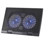 Conceptronic THANA02B Laptop cooling stand Height-adjustable Black