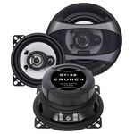 Crunch GTI-42 GTI Series Triaxial Speaker Flush Mount 3-Way 100W Pair