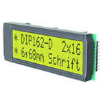 DISPLAY VISIONS EADIP162-DHNLED Dot Matrix Display black LED backlight