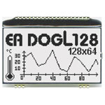 DISPLAY VISIONS EADOGM128W-6 LCD Display 68x51x2.8mm 128x64px ST7565R