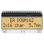 DISPLAY VISIONS EADOGM162W-A Dot Matrix Display White LCD 16x2 Lines