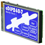 DISPLAY VISIONS EAEDIP240B-7LWTP LCD Display 113x70x11.6 mm