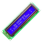 DISPLAY VISIONS EAW202B-NLW Dot Matrix Display yellow backlight 2x20 Character