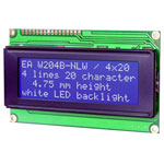 DISPLAY VISIONS EAW204B-NLW Seven-segment display Blue-white 4 digits 4.75 mm