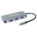 D-Link DUB-2335 USB-C hub 6 ports Anthracite USB 3.2 Gen 2 sockets