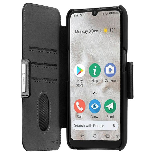 Doro 380263 Wallet Case Doro 8100 Black Mobile Phone Case