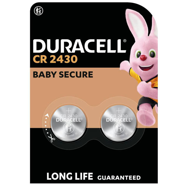 Duracell KDDL2430B2 Button cell CR2430 3V 300mAh Lithium 2 pcs