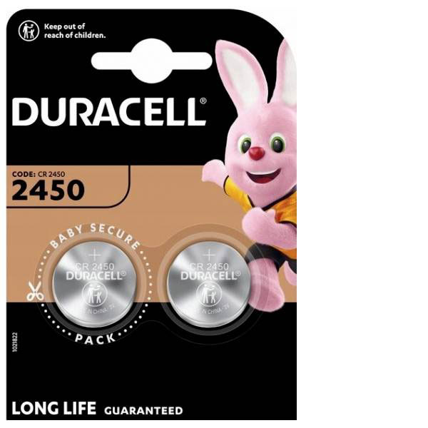 Duracell KDDL2450C Button cell CR2450 3V 2 pieces 620mAh Lithium C...