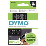 DYMO S0721010 Labelling tape D1 Black on White 24 mm x 7 m