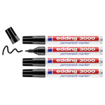 Edding 4-3000-4-1001 Permanent marker black waterproof pens markers correction