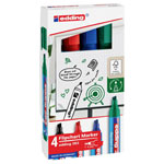 Edding 4-383-4-2 Flipchart marker 1 pc Black Water-based odourless