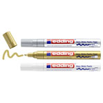 Edding 4-750-3-999 Paint marker Gold metallic Silver metallic White 2 mm 4 mm
