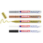 Edding 4-751-5-999 Paint marker Black White Gold Silver Copper 2-4 mm