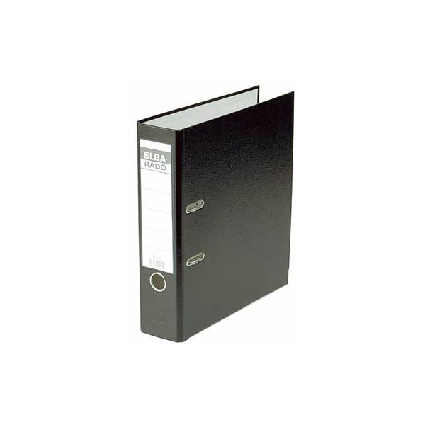 Elba 100022617 Rado Folder A4 80mm Spine Black 2 brackets