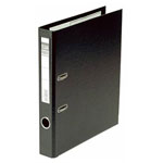 Elba 100022624 Elba Folder A4 Black Plastic 50 mm Spine 2 Brackets