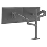 Ergotron 45-509-224 LX Dual Arm Stacking Desk Mount Black Height-adjustable