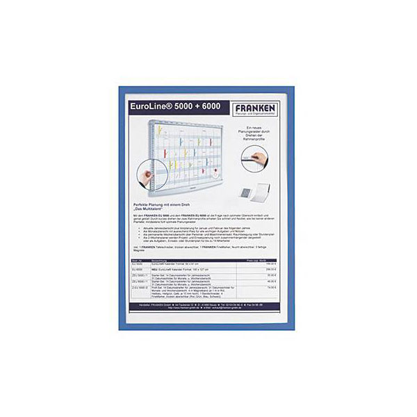 Franken ITSA3M03 Document holder Blue A3 Whiteboards Notice Boards...