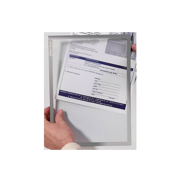 Franken ITSA4M 12 Document holder Grey A4 For Whiteboards Notice B...