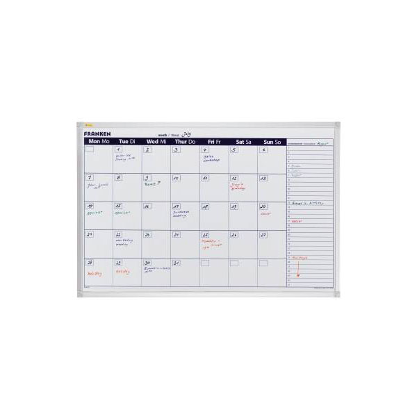 Franken VO-7 planner month white magnet 98 cm x 96 cm new products...