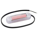 Fristom 90046 End outline marker 12V/24V Red Transparent Open cable ends