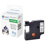 G&G RL-D-Po-622289-BK/CL-12MM*5.5M Label Tape Black/Clear 12mm x 5.5m