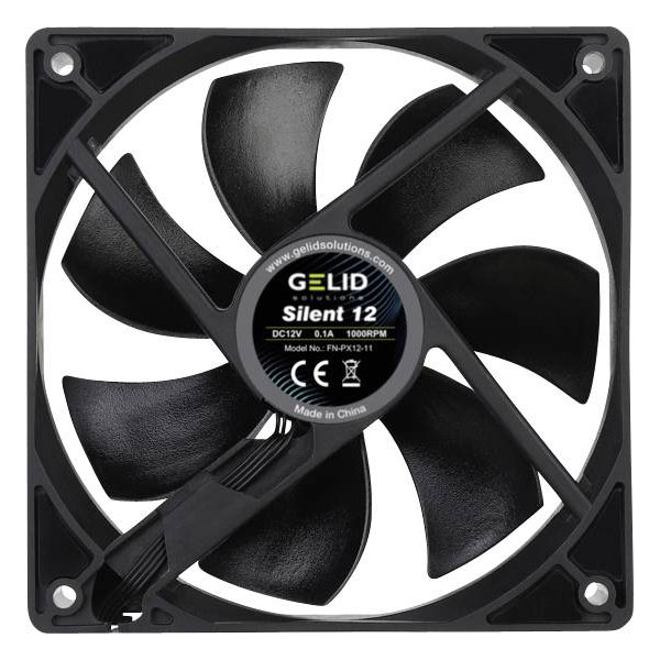 Gelid FN-PX12-11 Gelid FN-PX12-11 PC fan Black 120 x 120 x 25 mm