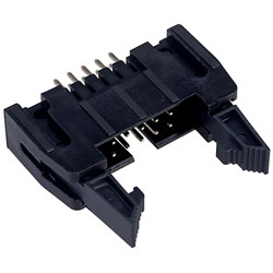 TruConnect 10 Way IDC Straight Latched PCB Plug 2.54mm Pit