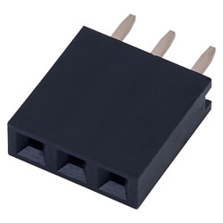 TruConnect 3 Way Single Row PCB Socket 2.54mm Pitch