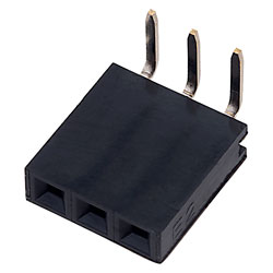 TruConnect 3 Way Single Row Right Angled PCB Socket 2.54mm Pi