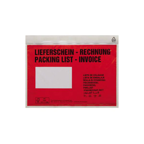 HEAD 1554043 Wallet C6 Red Self-adhesive Multilingual 250 pcs