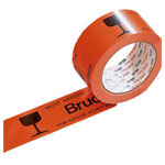 HEAD 1554063 Self-adhesive tape high viz Text print Bruchgefahr PP 60 m x 50 m