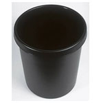 Helit H6106195 Waste Bin Black Plastic 30L